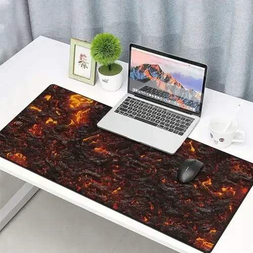 JIALONG Large Gaming Mouse Pad with Non-Slip Rubber Base - XXL Extended Desk Mat for Gaming, Office, and Home - 35.4x15.7 Inches - 7