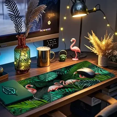 JIALONG Large Gaming Mouse Pad with Non-Slip Rubber Base - XXL Extended Desk Mat for Gaming, Office, and Home - 35.4x15.7 Inches Mousepad - 5