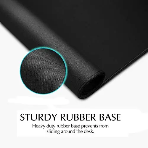 JIALONG Large Gaming Mouse Pad with Non-Slip Rubber Base - XXL Extended Desk Mat for Gaming, Office, and Home - 35.4x15.7 Inches Mousepad - 4