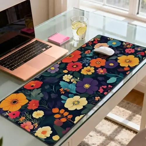 JIALONG Large Gaming Mouse Pad with Non-Slip Rubber Base - XXL Extended Desk Mat for Gaming, Office, and Home - 35.4x15.7 Inches Mousepad - 6
