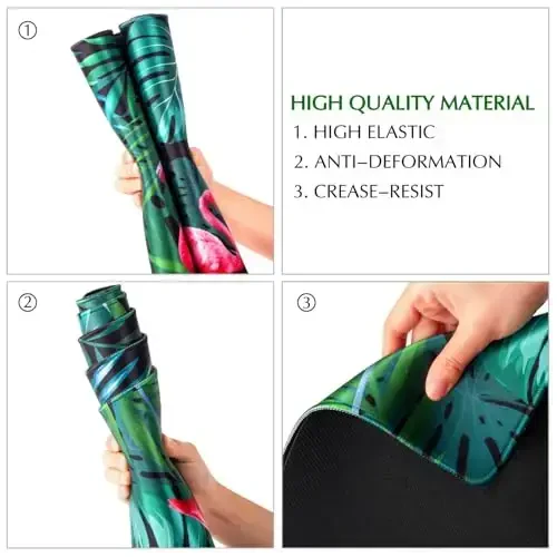 JIALONG sirpanmaydigan kauchuk asosli katta o'yin sichqonchasi - o'yin, ofis va uy uchun XXL kengaytirilgan stol mat - 35,4x15,7 dyuymli sichqoncha yostig'i - 4