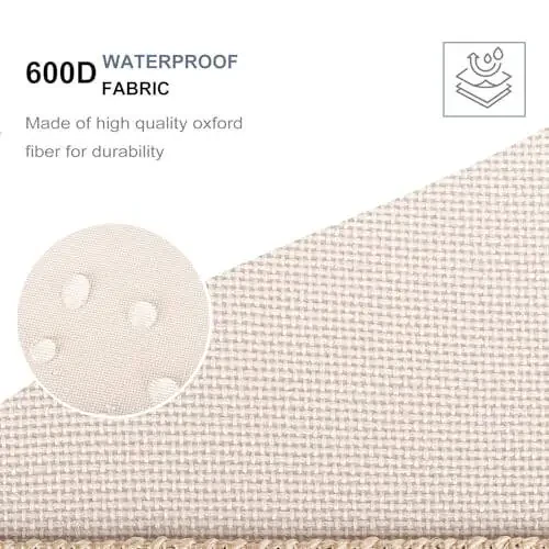 JiatuA Car Trunk Organizer, Car Organizers and Storage Collapsible Multi Compartment Container Box, Adjustable Car Accessories for SUV Sedan Truck, Standard Size, Beige - 6