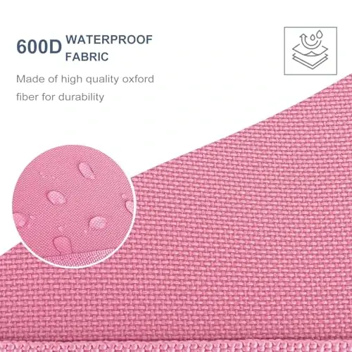 JiatuA Car Trunk Organizer, Car Organizers and Storage Collapsible Multi Compartment Container Box, Adjustable Car Accessories for SUV Sedan Truck, Large Size, Pink - 5