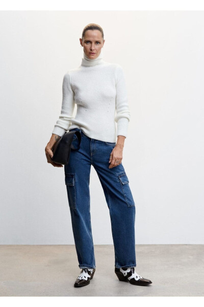 Jib bilan kargo jinsi shim - MANGO WOMAN (1)