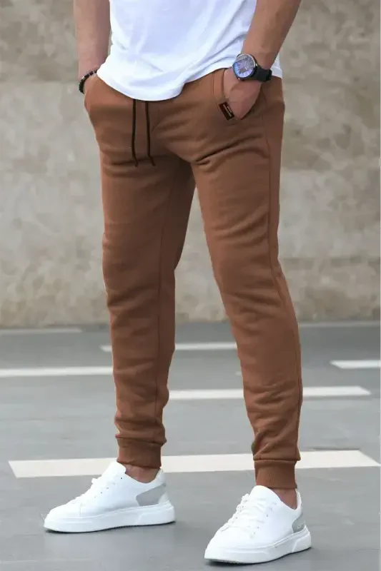 Jigarrang Basic sport kostyumi 4210-Sutli qahva - 3