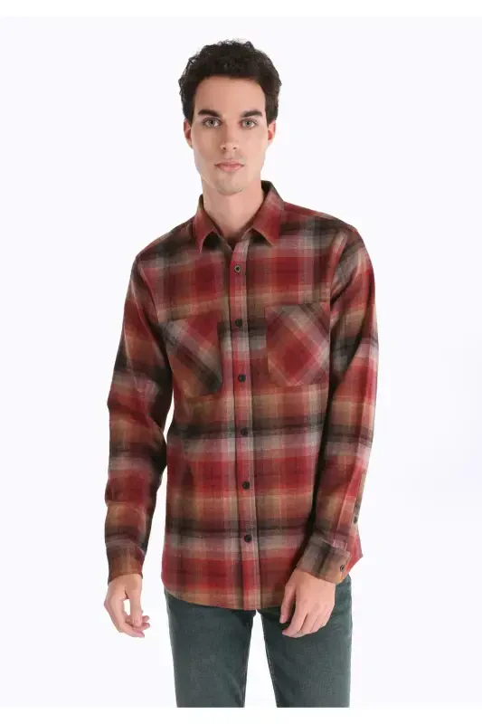 Jigarrang erkak ko'ylak U.kol - COLIN’S