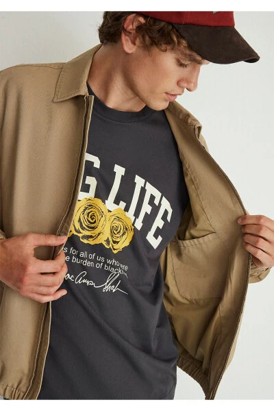 Jigarrang ingich Slim Fit ko'ylagi - 7