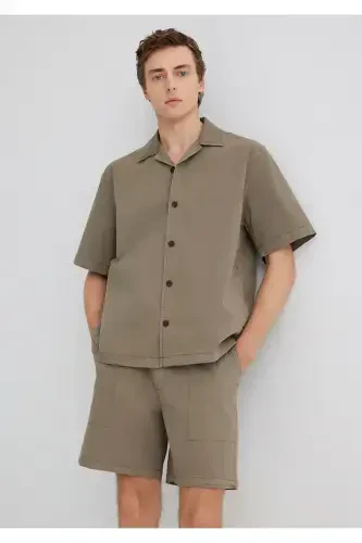 Jigarrang ko'ylak Loose Fit / Keng kesim 0211 - 1