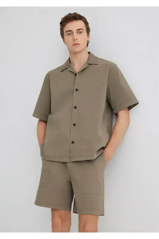 Jigarrang ko'ylak Loose Fit / Keng kesim 0211 - 1