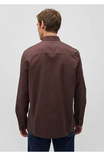 Jigarrang ko'ylak Regular Fit / Oddiy Kesim 02110 - 1