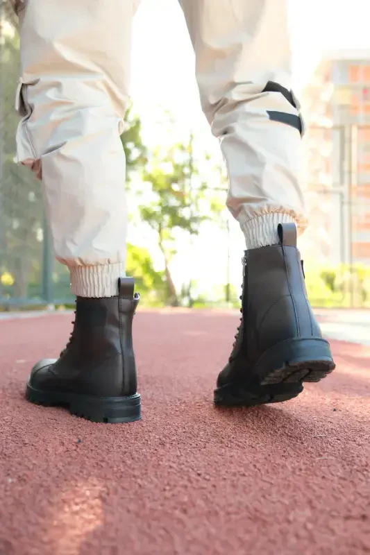 Jigarrang молнияли erkak etik poyafzali 0012856-Jigarrang - 4