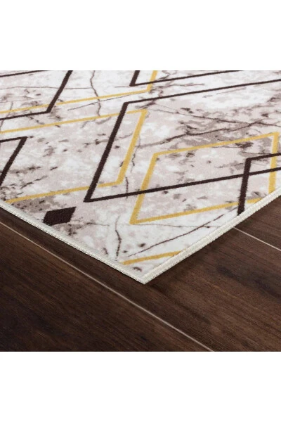 Jigarrang qulay yumshoq yuvilishi mumkin sirpanmaydigan to'rt fasl yashash xonasi hammom balkon yoshlik xonasi to'shalgan yo'lak - 5