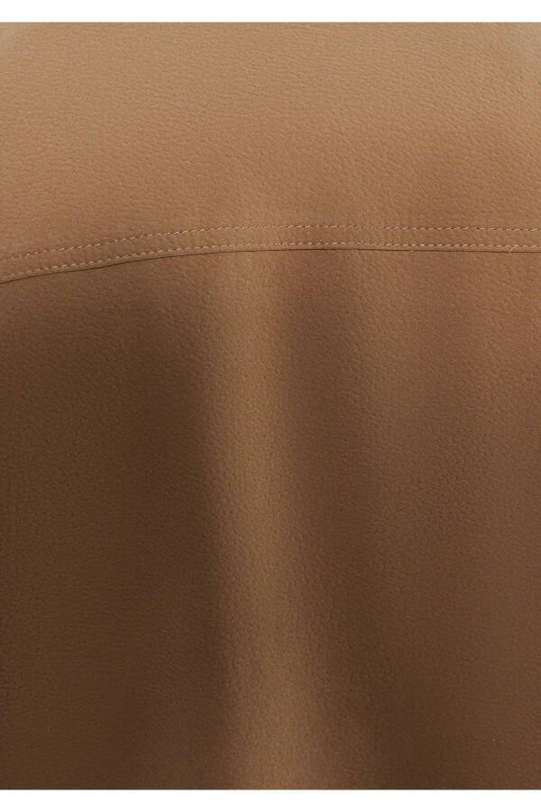 Jigarrang sun'iy süet ko'ylagi, Slim Fit - 8