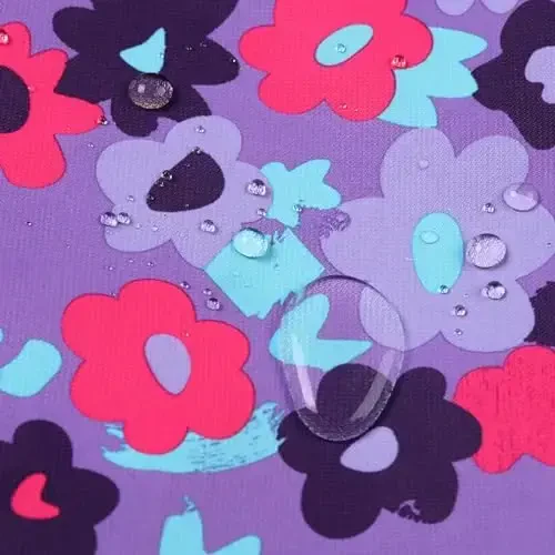 Jingle Bongala Kids Waterproof Rain Jackets Lightweight Raincoats Fleece & Knitted Lining Hooded Windbreaker for Boys Girls - 5