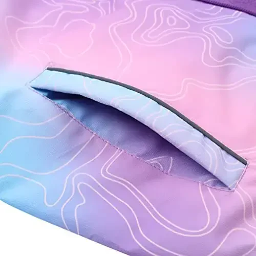 Jingle Bongala Kids Suv o'tkazmaydigan yomg'ir kurtkalari Yengil yomg'ir paltolari Fleece & Triko astarli Kapüşonlu shamoldan saqlovchi o'g'il bolalar qizlar uchun - 5