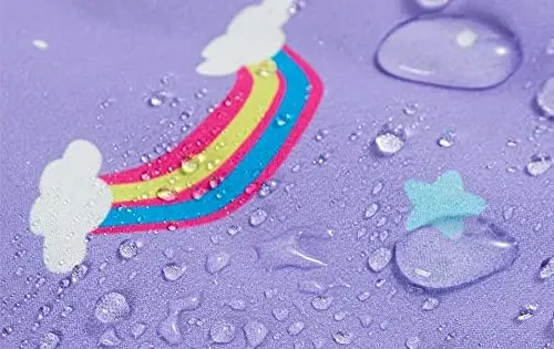 Jingle Bongala Kids Suv o'tkazmaydigan yomg'ir kurtkalari Yengil yomg'ir paltolari Fleece va trikotaj astarli kapüşonli shamoldan himoya qiluvchi o'g'il bolalar uchun - 6