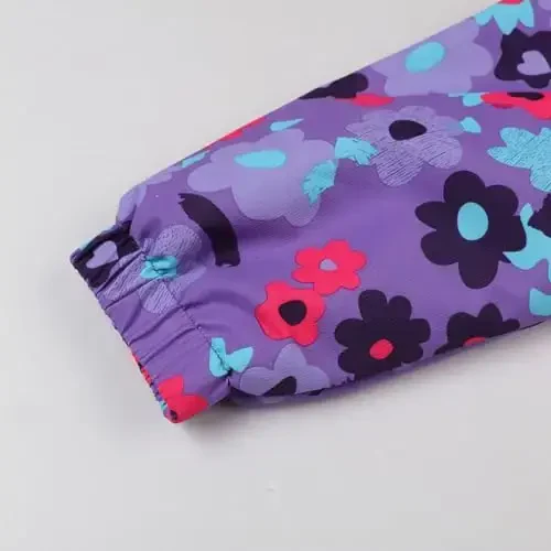 Jingle Bongala Kids suv o'tkazmaydigan yomg'ir kurtkalari yengil yomg'ir paltolari jun va trikotaj astarli kapüşonli shamoldan himoyalovchi o'g'il bolalar uchun qizlar - 6