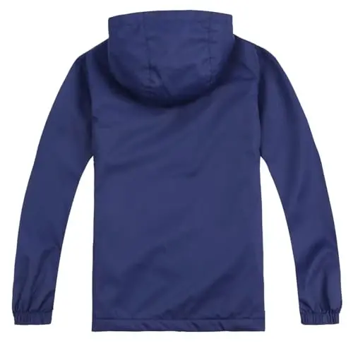 Jingle Bongala Kids Waterproof Rain Jackets Lightweight Raincoats Fleece & Knitted Lining Hooded Windbreaker for Boys Girls - 3
