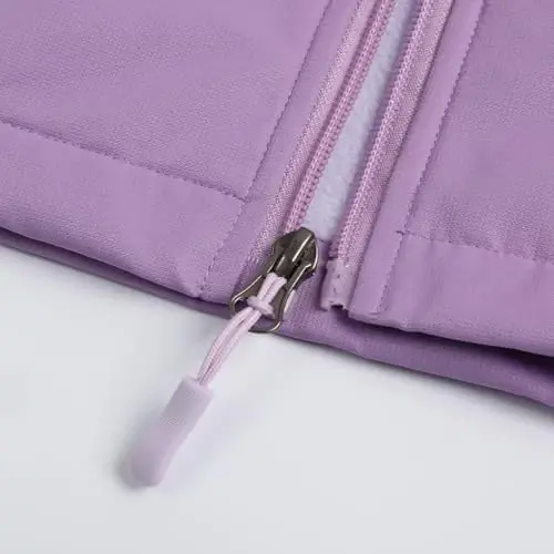 Jingle Bongala Kids Waterproof Rain Jackets Lightweight Raincoats Fleece & Knitted Lining Hooded Windbreaker for Boys Girls - 4