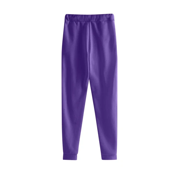 JINMGG Womens Clearance Plus Size Pants 2PCS Outfits Men's and Women's Sports Tracksuits Long Sleeve Pullover Hoodies Sweatshirt and Sweatpants Fall Winter Suit Purple M - OMEXRY (1)