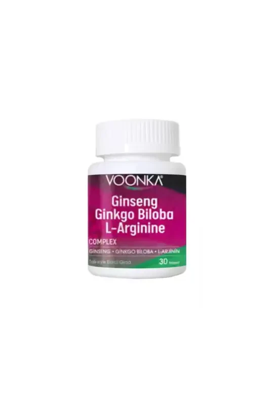 Jinseng Ginkgo Biloba L-arginin 30 Kapsula - VOONKA
