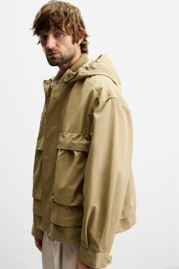 JIVOXLI BOXY FIT PARKA - Zaytun Yashil - 6