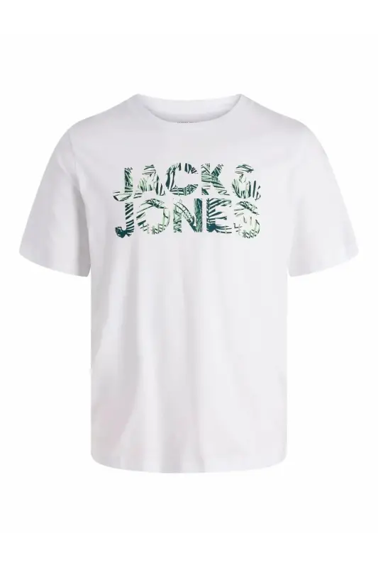 Jjejeff Logo Tee Ss Sn Beyaz Erkek T-Shirt 12288536 - Beyaz-Jjejeff - 5