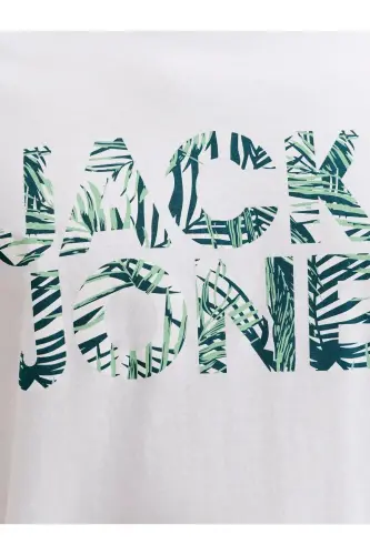 Jjejeff Logo Tee Ss Sn Beyaz Erkek T-Shirt 12288536 - Beyaz-Jjejeff - 7