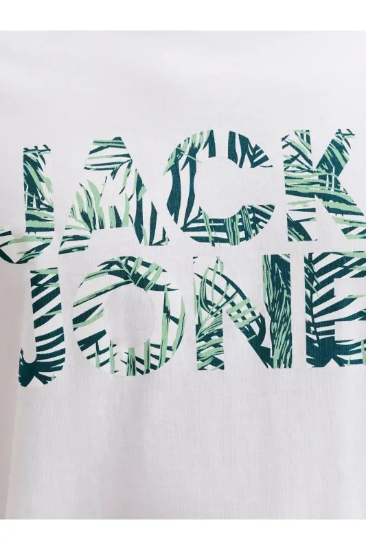 Jjejeff Logo Tee Ss Sn Beyaz Erkek T-Shirt 12288536 - Beyaz-Jjejeff - 7