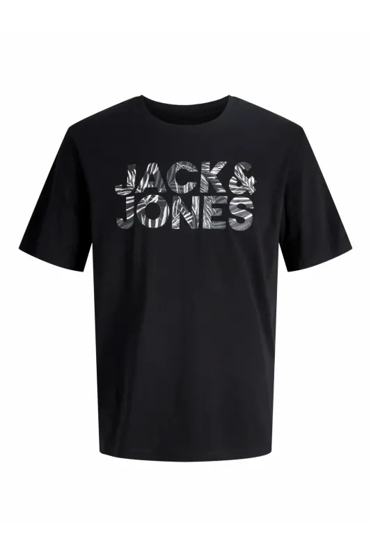 Jjejeff Logo Tee Ss Sn Siyah Erkek T-Shirt 12288536 - Siyah-Jjejeff - 5