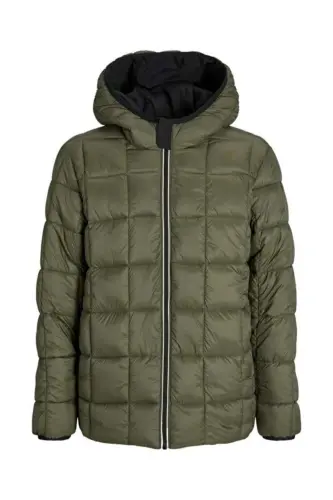 J&J Erkek JJBROOKPAYNE Çift Taraflı Parka Mont Ceket Siyah Haki - Siyah Payne - 6