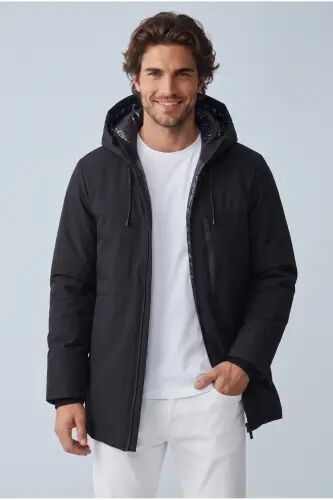 J&J Erkek PAYNE Soğuk Geçirmez Ceket Parka Mont Siyah - Payne Black - Jack & Jones (1)