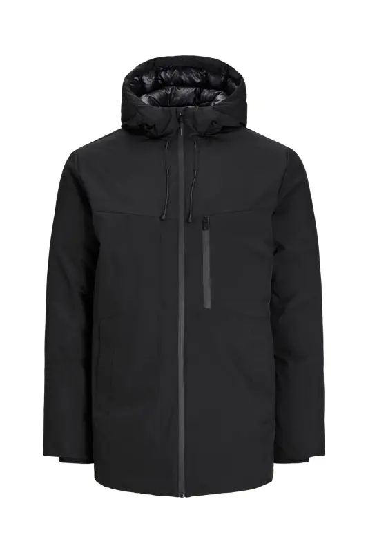 J&J Erkek PAYNE Soğuk Geçirmez Ceket Parka Mont Siyah - Payne Black - 3