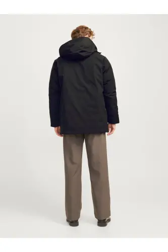 J&J Erkek PAYNE Soğuk Geçirmez Ceket Parka Mont Siyah - Payne Black - 7