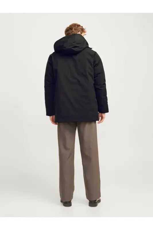J&J Erkek PAYNE Soğuk Geçirmez Ceket Parka Mont Siyah - Payne Black - 7