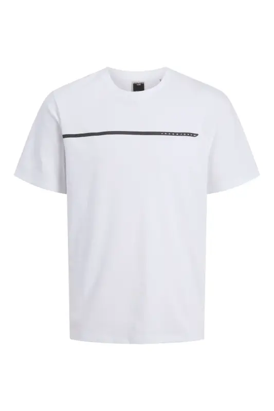 J&J JCOFUSION Crew Neck Men's T-Shirt Black-White-Fusion - 2
