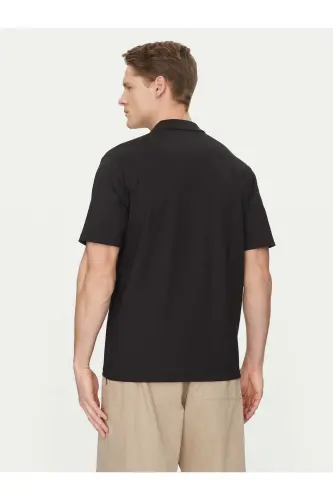 J&J JCOFUSION Pique Polo Yaka Erkek Premium Tişört Siyah-Pike - 6