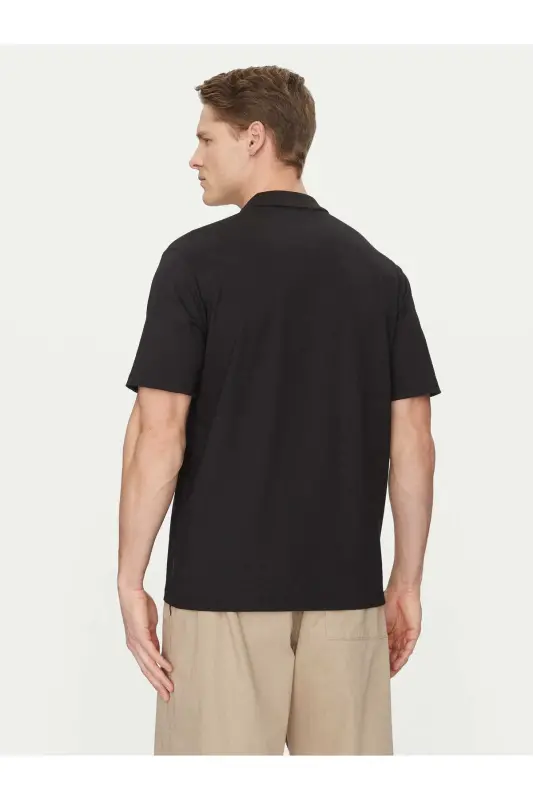 J&J JCOFUSION Pique Polo Yaka Erkek Premium Tişört Siyah-Pike - 6