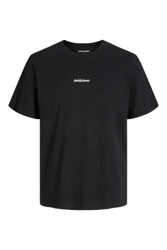 J&J JJMINE Erkek Logolu Sırt Baskılı Tişört Siyah A0000 - Siyah-Mine - Jack & Jones (1)