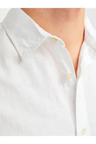J&J Lifestyle Trendy Fashion Erkek Günlük Gömlek-White / Summer - 5