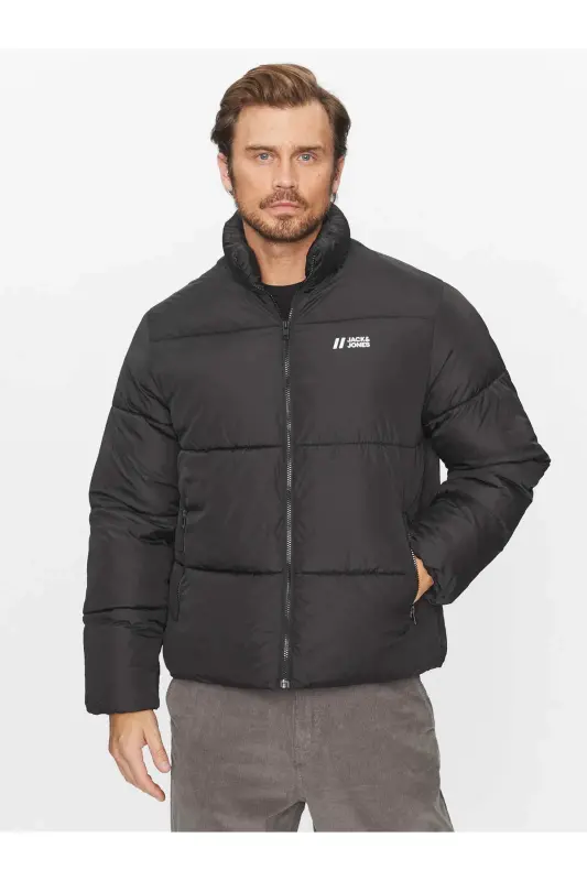 J&J PUFFER JACKET Erkek Şişme Mont Siyah-Siyah02 - 3