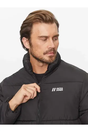 J&J PUFFER JACKET Erkek Şişme Mont Siyah-Siyah02 - 6