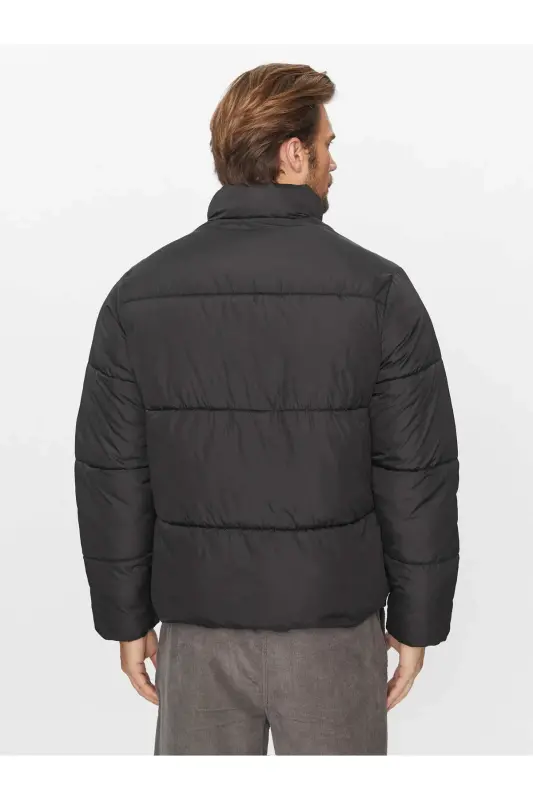J&J PUFFER JACKET Erkek Şişme Mont Siyah-Siyah02 - 5