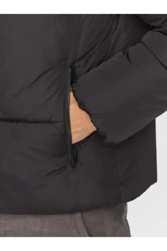 J&J PUFFER JACKET Erkek Şişme Mont Siyah-Siyah02 - 7