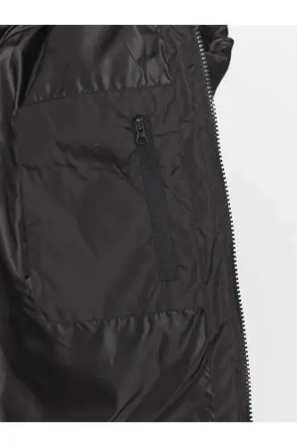 J&J PUFFER JACKET Erkek Şişme Mont Siyah-Siyah02 - 8