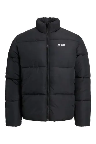 J&J PUFFER JACKET Erkek Şişme Mont Siyah-Siyah02 - JACK & JONES (1)