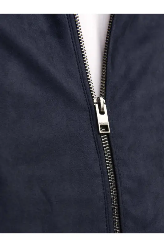 J&J Trendy Erkek Biker Style Pu Deri Ceket-Jet Black / Clean - 4