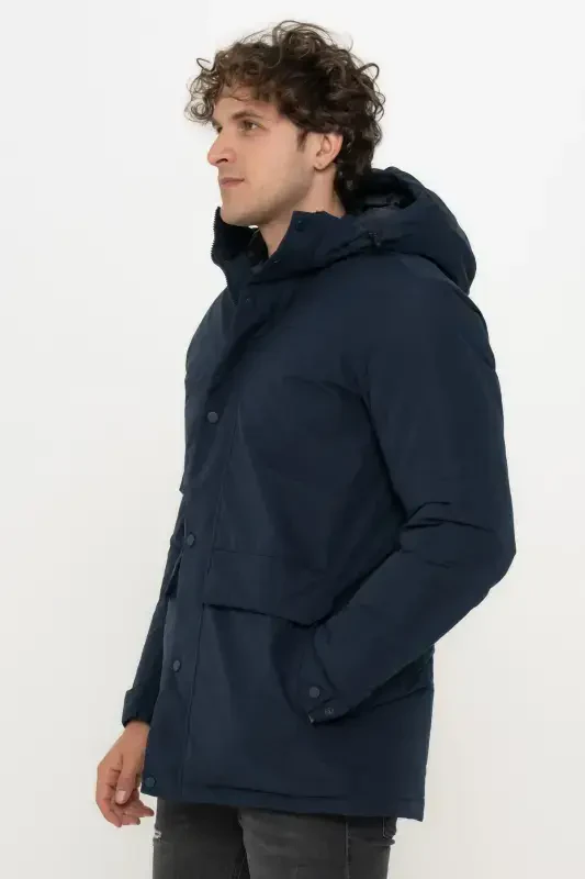 JJCHAMP PARKA Men's Jacket 12236015-Navy Blazer - 4