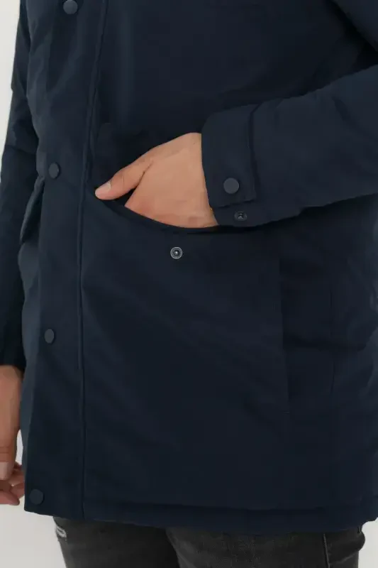 JJCHAMP PARKA Men's Jacket 12236015-Navy Blazer - 8