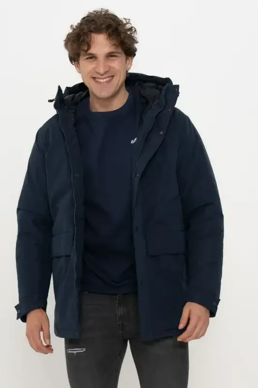 JJCHAMP PARKA Мужская куртка 12236015-Navy Blazer - JACK & JONES